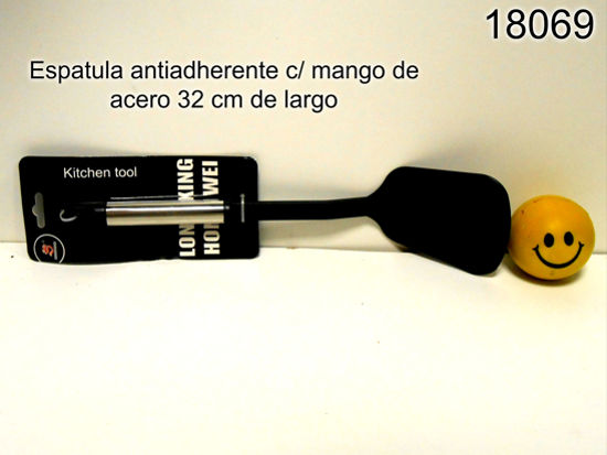 Imagen de ESPATULA  ANTIHADERENTE MANGO DE ACERO 33CM 3.26